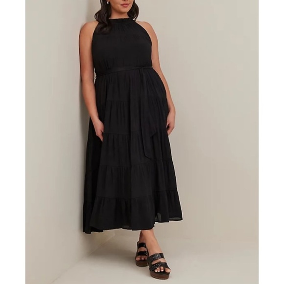 TORRID NWT MAXI LINDSAY HI-LOW TIERED DRESS - Picture 1 of 5